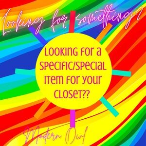 Tell me what you want to sell in you're closets!